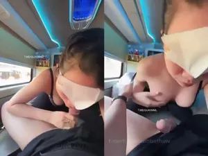 Máu nứng lồn "đi ngoài" trên xe khách || p1