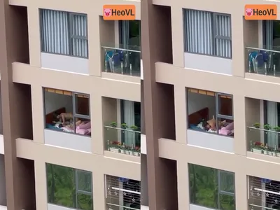 Quay lén cặp đôi trẻ cắm sừng trong căn hộ
